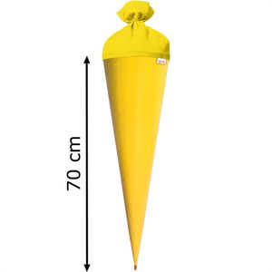 Produktbild für Schultüte Roth 667035, Rohling, gelb