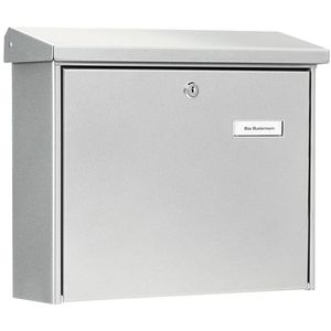 Briefkasten Burg-Wächter Journal 5867 Si, silber, aus Stahl