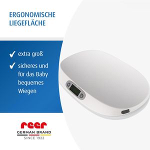 Produktbild für Babywaage reer BabyCare, mit Hold-Funktion, Teilung 5 g