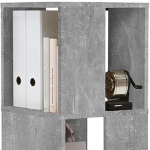 Produktbild für Bücherregal FMD-Möbel Tower, 291-001, beton