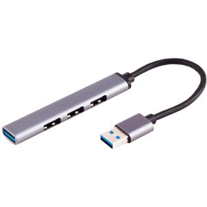 USB-Hub S-Conn 13-50001, silber