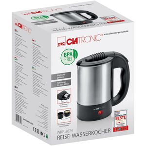 Produktbild für Wasserkocher Clatronic WKR3624 Reisekocher, silber