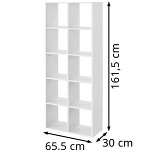Produktbild für Bücherregal Vasagle LBC168T14, weiß