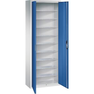 Magazinschrank CP-Möbel Serie 13, grau / blau