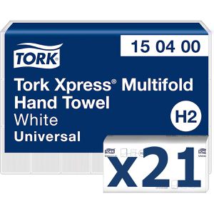 Papierhandtücher Tork Xpress Universal, 150400, H2, 2-lagig