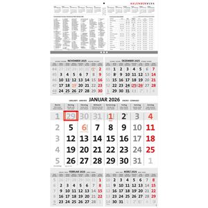 Produktbild für 5-Monatskalender Kalenderwerk Office 5 Kompakt Ferienübersicht