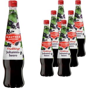 Mautner Sirup Johannisbeere, für ca. 29L Fertiggetränk, je 700ml, 6 Flaschen