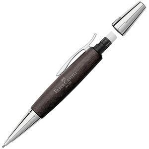 Produktbild für Drehbleistift Faber-Castell e-motion Birnbaum, schwarz/silber