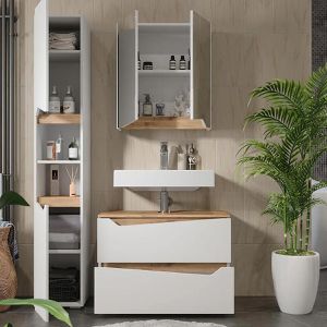 Produktbild für Badmöbel-Set Vicco Marelle, weiß, 3-teilig