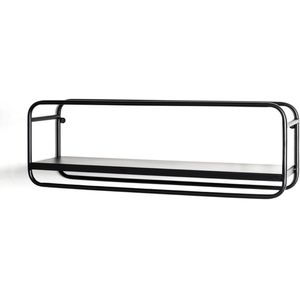 Wandregal Haku-Möbel 23505, schwarz