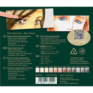 Produktbild für Tuschestifte Faber-Castell Pitt Artist Pen 267424