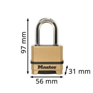 Produktbild für Vorhängeschloss Master-Lock Excel M175EURDLF, 56mm