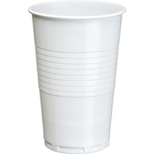 Trinkbecher Papstar 16123, weiß, PP