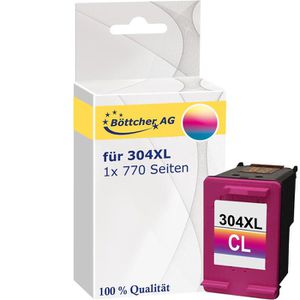 Produktbild für Tinte Böttcher-AG Premium für HP 304XL, N9K07AE, color