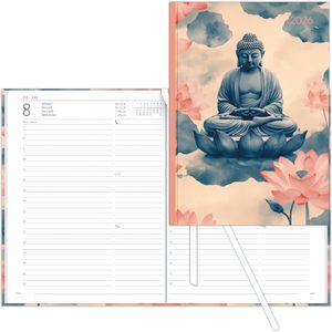 Buchkalender Alpha 160207, Style Zen, Jahr 2026