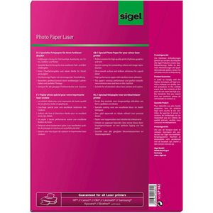 Produktbild für Fotopapier Sigel LP 142, für Farblaser, A4