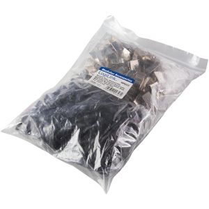 Produktbild für Modularstecker LogiLink MP0022, schwarze Tülle, Cat.6/7, RJ45