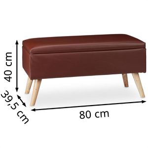 Produktbild für Sitzbank Relaxdays 10025734, mit Stauraum, bis 120 kg