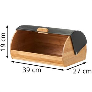Produktbild für Brotkasten Zeller 25365, Bambus / Metall