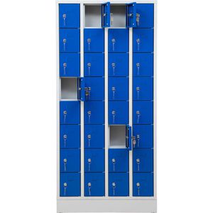 Schließfachschrank G-Office PEL32, blau