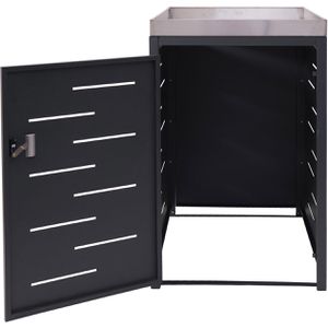 Produktbild für Mülltonnenbox Mendler HWC-H40, Metall