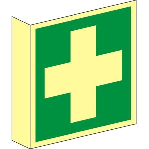 Produktbild für Hinweisschild Abtec ISO 7010 E003 Kunststoff, Fahnenschild