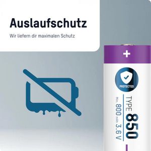 Produktbild für Akku Ansmann 3,6 V, 800 mAh