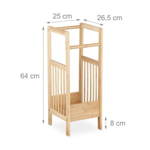 Produktbild für Schirmständer Relaxdays braun