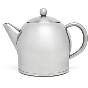 Bredemeijer Tee-Kanne Minuet Santhee, matt, silber 1,4 doppelwandig, AG Böttcher – l Edelstahl