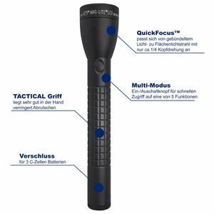Produktbild für Taschenlampe Maglite ML50LX, LED, mit Batterie