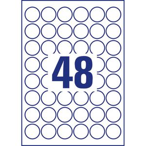 Produktbild für Folienetiketten Zweckform L4716-20, weiß matt