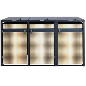 Produktbild für Mülltonnenbox Mendler HWC-J82, Metall