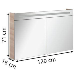 Produktbild für Spiegelschrank Fackelmann B.clever 82996, esche