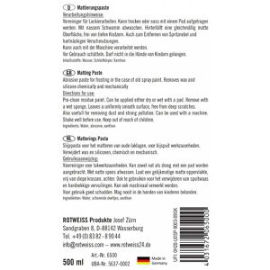 Produktbild für Autopolitur RotWeiss 6151 Mattierungspaste