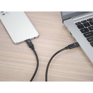 Produktbild für Ladekabel Manhattan 355223, schwarz, 1 m