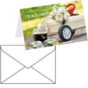 Produktbild für Hochzeitskarte LUMA 1820, Hochzeitsauto