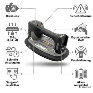 Produktbild für Saugheber Grabo GPB-FL, Pro Brushless