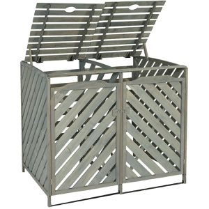 Produktbild für Mülltonnenbox Mendler HWC-J44 XL, Holz