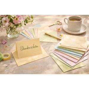 Produktbild für Faltkarten Ideen-mit-Herz 011079-02, 250g/m², Perlmutt