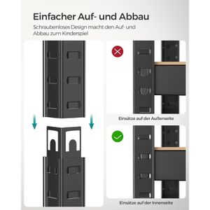 Produktbild für Schwerlastregal Songmics 4 Holzböden