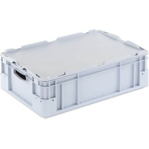 Produktbild für Eurobox Alpha-Paletten Silverline, grau, 30 Liter