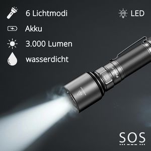 Produktbild für Taschenlampe Fenix C7, LED, aufladbar