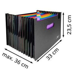 Produktbild für Fächermappe D.RECT A4, schwarz