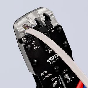 Produktbild für Crimpzange Knipex 975112 8/6/4P