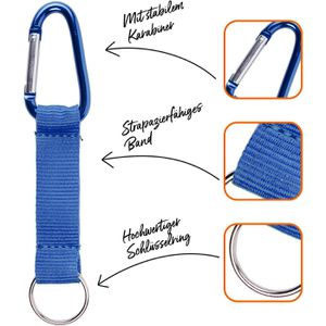 Produktbild für Schlüsselband Karteo blau, Textil