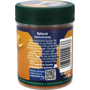Produktbild für Gewürzmischung Fuchs Gourmet Selection, Baharat, ohne Salz