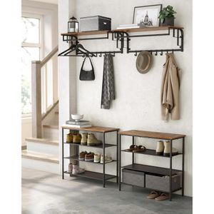 Produktbild für Wandgarderobe Vasagle LCR102B01, Metall / Holz
