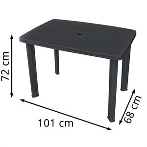 Produktbild für Gartentisch vidaXL 43594, Kunststoff