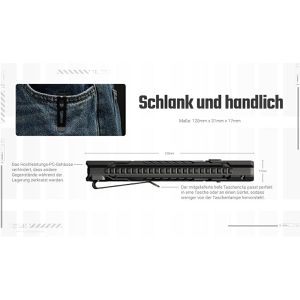 Produktbild für Taschenlampe Nitecore EDC07, LED, aufladbar