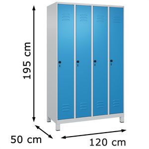 Produktbild für Spind CP-Möbel Classic PLUS, lichtblau